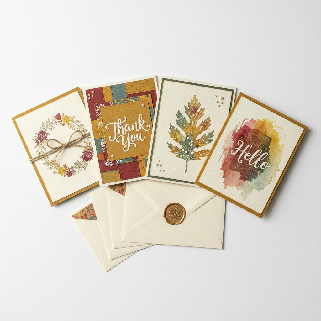 4-pack greeting cards display