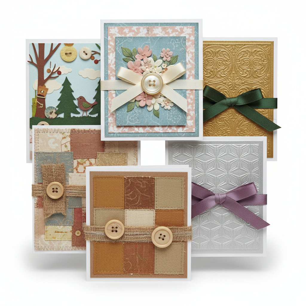 6-pack greeting cards arrangement