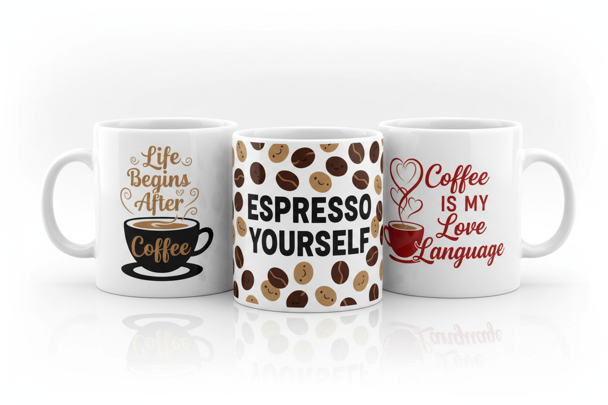 Coffee Themed Mugs