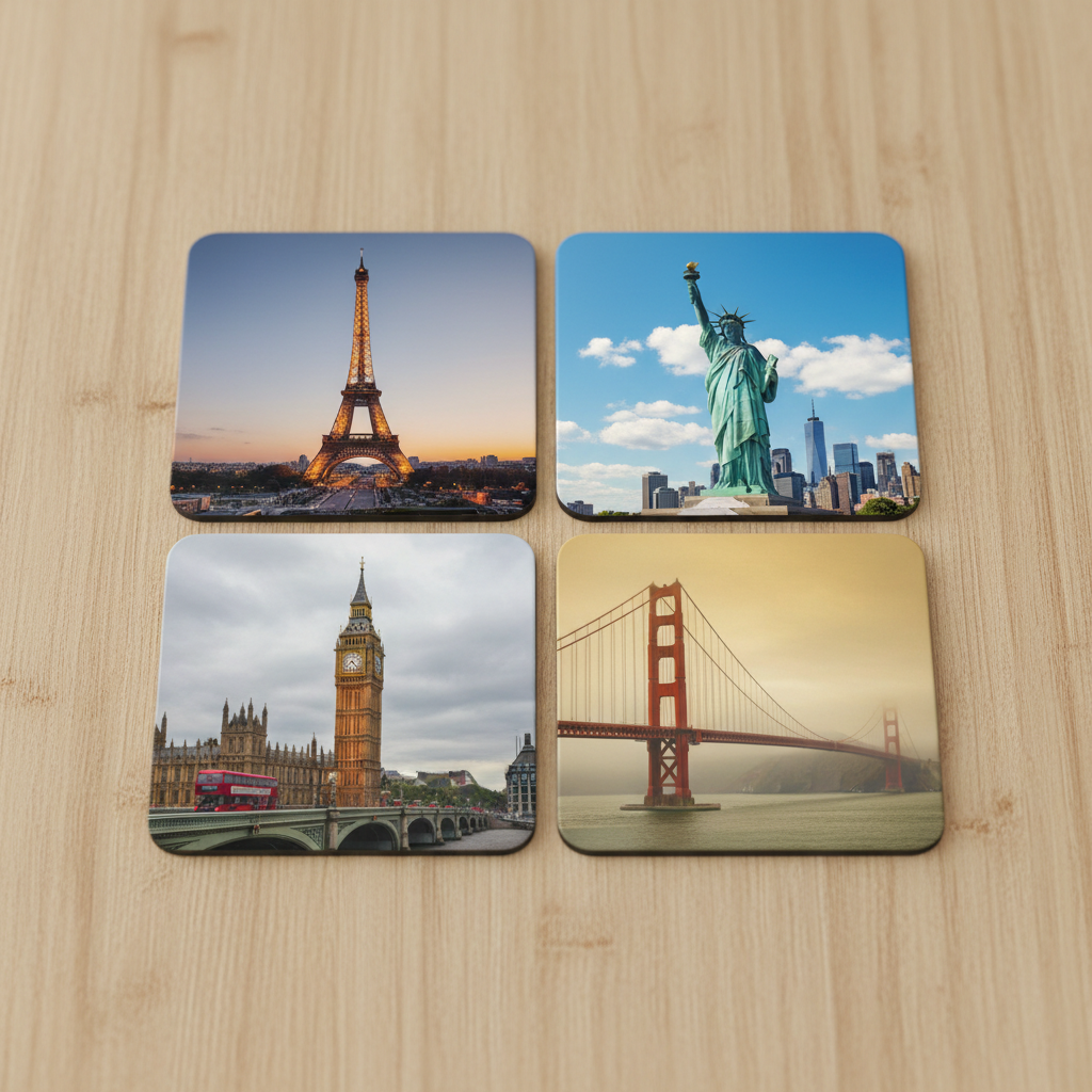 Famous Landmarks Coasters 1