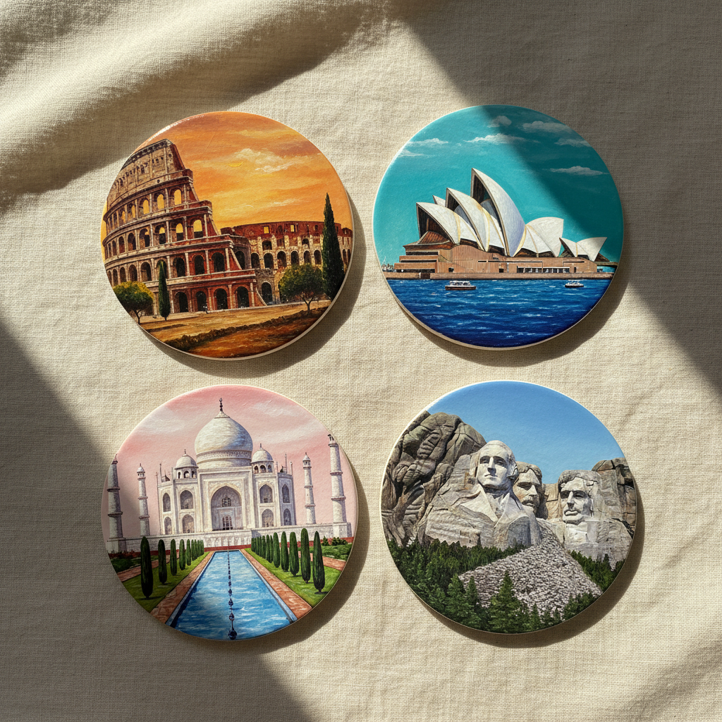 Famous Landmarks Coasters 2