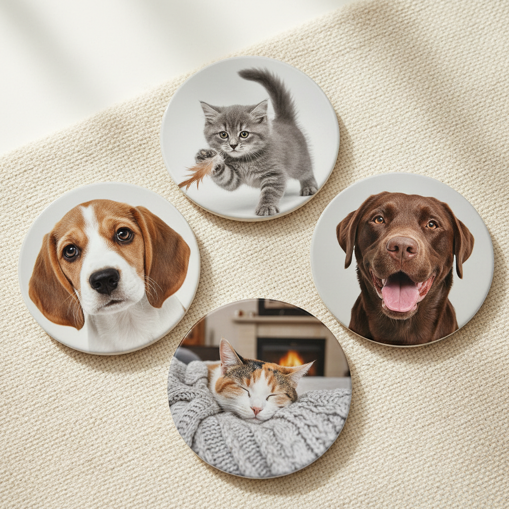 Personal Pet Coasters Fabric