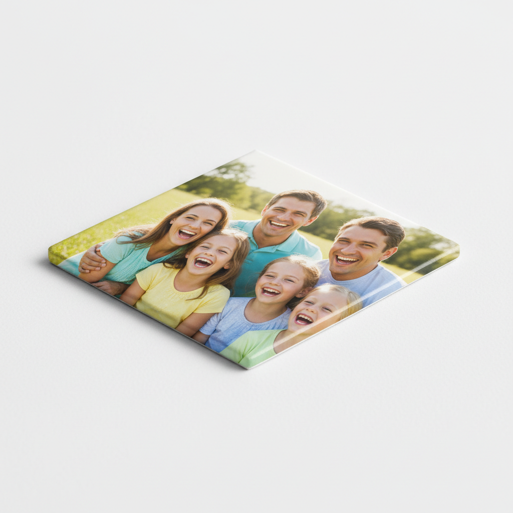 Single 2.5x2.5 square photo magnet